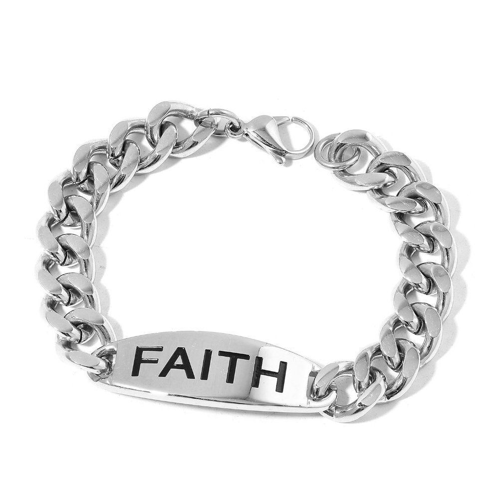 Faith Curb Bracelet (9.00 In)